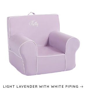 Light Lavender With White Piping