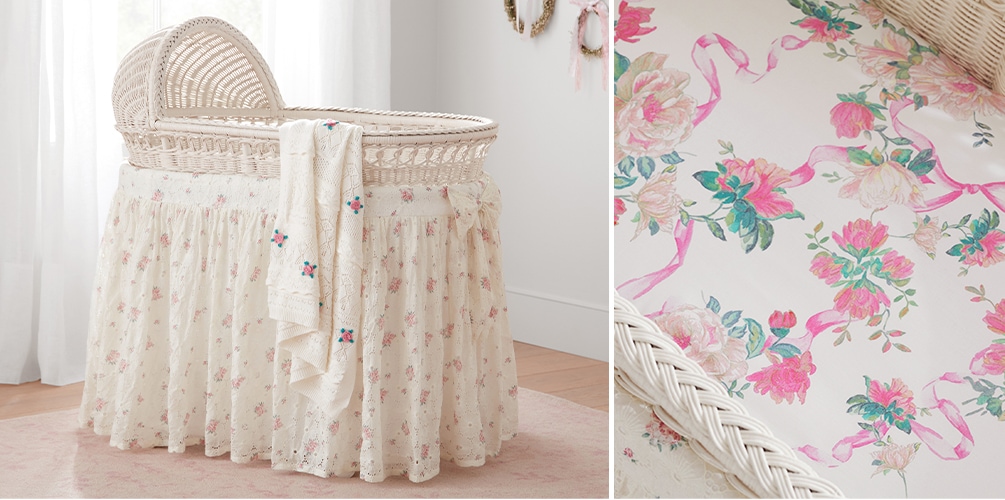 LoveShackFancy Bassinet Bedding