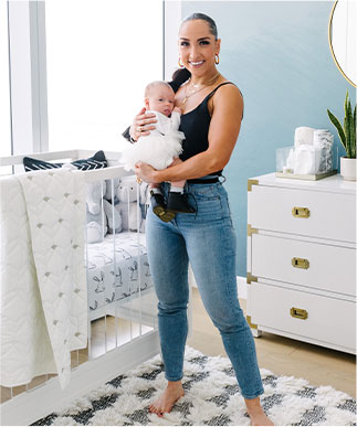 Robin Arzón's Modern Glam Nursery