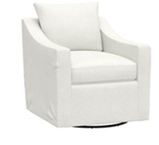 Ayden Slipcovered Swivel Glider