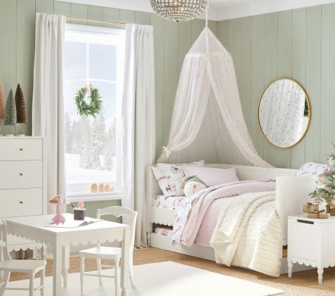 Blush Christmas Bedroom