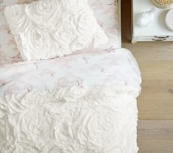 Monique Lhuillier Chinoiserie Bird Organic Sheet Set & Pillowcases