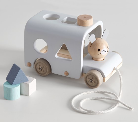 Plan Toys x pbk Bunny Sorting Bus