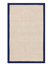 Chenille Jute Thick Solid Border Rug