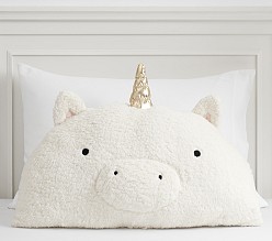 Unicorn Critter Sherpa Pillow