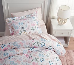 Wildflower Butterfly Organic Duvet Cover & Shams